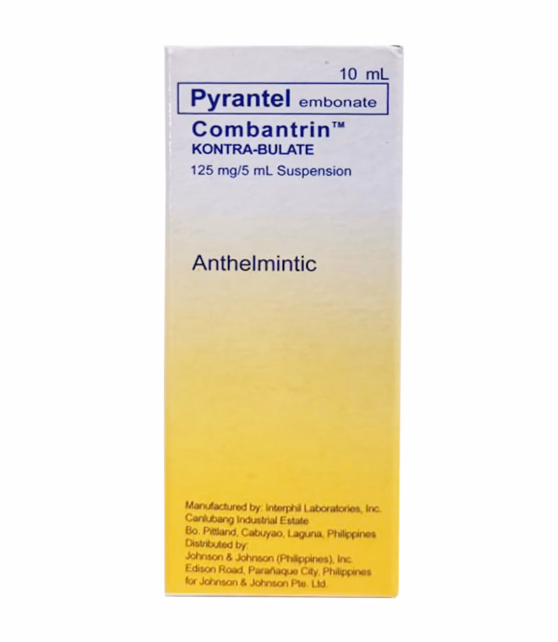 Combantrin Suspension 125mg/5ml x2 Bottles