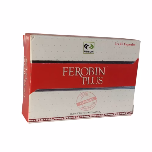 FEROBIN PLUS TAB FEROBIN PLUS TAB (IRON/FOLIC ACID/VIT B1/B6/B12) 30CAPS X PKT ONE PACKET