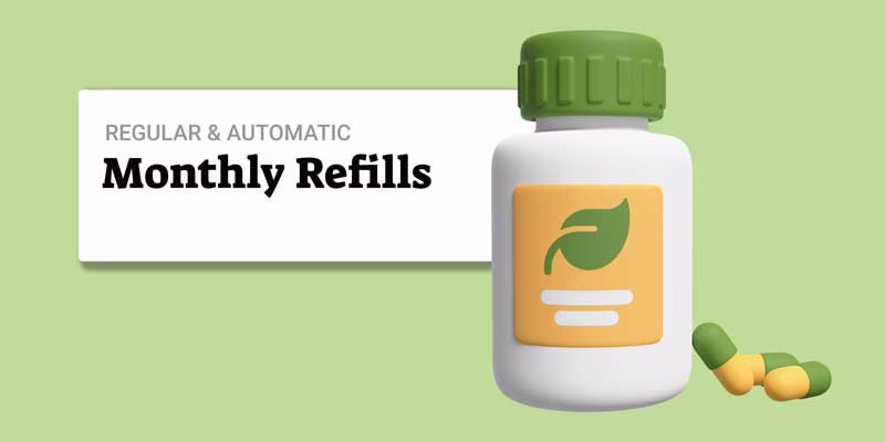 Get monthly automatic medicine refills with medfill